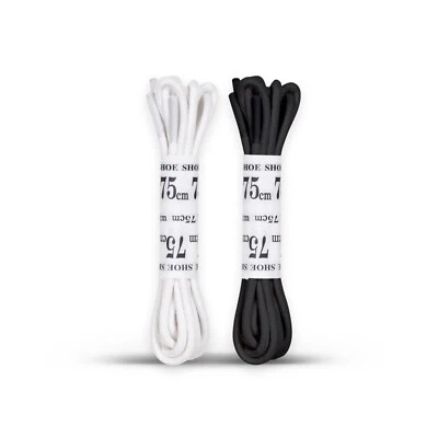 Footjoy Premium Wax Round Waterproof Golf Shoe Laces Black or White Replacements - Image 1 of 3