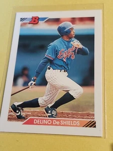 1992 Bowman Montreal Expos Baseball Card #47 Delino DeShields - Picture 1 of 2