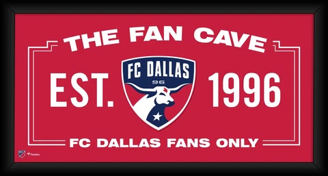 FC Dallas Framed 10" x 20" Fan Cave Collage Cover