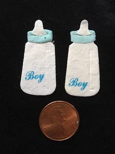 4 Flaschen Flasche blau Junge Babys Handarbeit Maulbeerpapier Baby Jungen Sammelalbum   - Bild 1 von 3