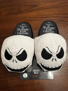 Disney Nightmare Before Christmas Jack Skellington Plush Slippers M-7-8 New - Picture 1 of 9
