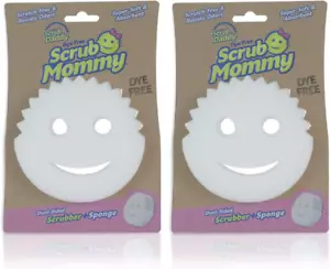 Dual-Sided Sponge and Scrubber- Scrub Mommy Dye Free - Scratch-Free Scrubber for - Picture 1 of 12