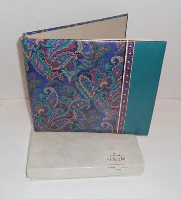 Álbum de libros de visitas vintage Hallmark Paisley NUEVO en caja Nuevo de Lote Antiguo Foto 1 de 4