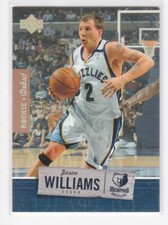 2005-06 Upper Deck Rookie Debut #45 Jason Williams 9/25 Gold Parallel Memphis 