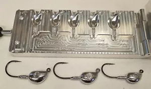 Mullet Jig head Mold -Spotted Seatrout, Flounder, Puppy Drum , 1.50, 2, 2.5 oz - Picture 1 of 6
