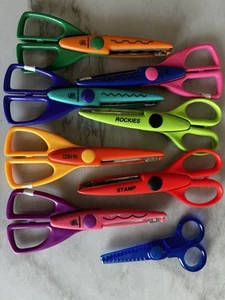 Lot of 6 Provo Craft Scissors Edgers Decorative Edge Scrapbooking Pinking Shears - Picture 1 of 2