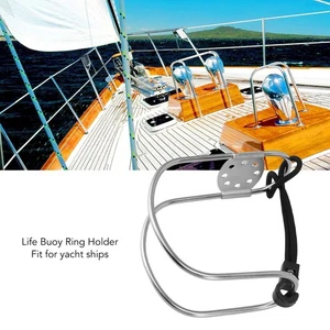 Yacht Life Buoy Holder Stainless Steel Safety Lifebuoy Horseshoe Bracket For SNT - Picture 1 of 12