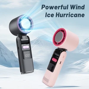 Éventail De à Main Du Refroidissement Par Glace Ventilateur De - Afbeelding 1 van 12
