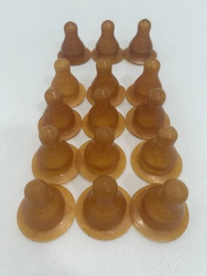 Vintage Latex Baby Bottle Nipples Fits Standard Size Bottles Lot Of 15 - Image 1 of 4