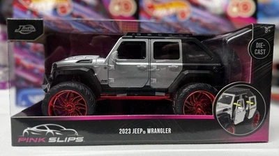 Jeep Wrangler Jada Pink Slips 2023 1/24 rojo cromo persecución - muy buen estado Foto 1 de 3