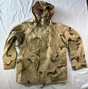 US Military ECWCS Gore Tex Cold Weather Desert Camo Parka Coat Large-Long NWT - Picture 1 of 8