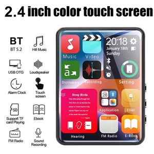 Bluetooth 2.4 Inch Touch Full Screen Mp3/Mp4 Player Speaker E-book FM Radio - Picture 1 of 8