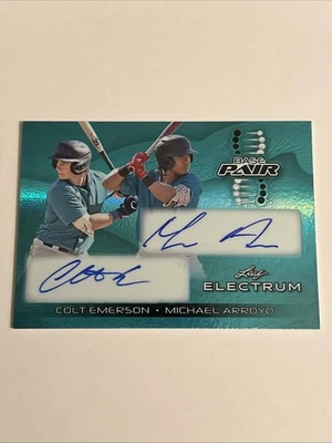2024 Leaf Electrum COLT EMERSON MICHAEL ARROYO Platinum Auto /20 Base Pair #BP-5 - Image 1 of 2