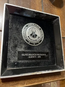 Placa de colección Stonewall Insurance Company rama de olivo Mississippi 1973 - Imagen 1 de 5