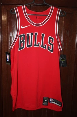 BNWT Chicago Bulls Authentic Vaporknit Basketball Blank shirt jersey Red size L - Image 1 of 4