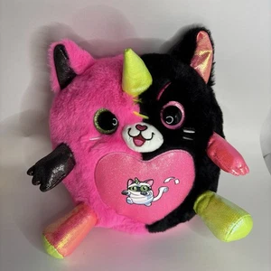 Rainbocorns Monstercorn Sorpresa Uovo Boo-Boo Gatto Rosa Nero Peluche 10" - Foto 1 di 10