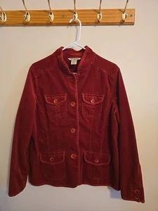 Womens L.L.Bean Jacket Rust Orange Size Large - Picture 1 of 9