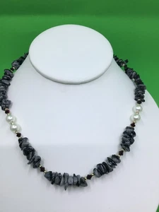 Lolith Ring Perlen Strang Halskette 20" lang - Bild 1 von 4