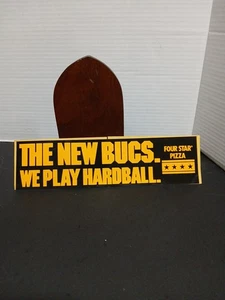 Vintage Pittsburgh Pirates Vier-Sterne-Pizza die neuen Bucs Wir spielen Hardball Stoßstange - Bild 1 von 2