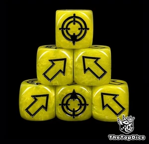 Dados dispersos amarillos para juegos de rol de mesa juegos de guerra miniaturas fantasía juego de rol - Imagen 1 de 6