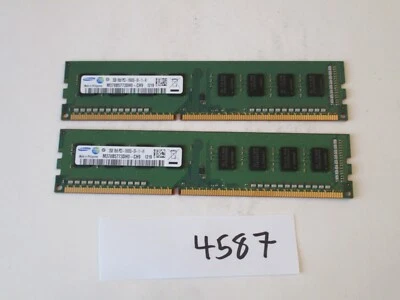 Samsung 2x2Gb=4Gb PC3-10600 1333Mhz DDR3 Desktop Memory RAM (4587) - Image 1 of 2