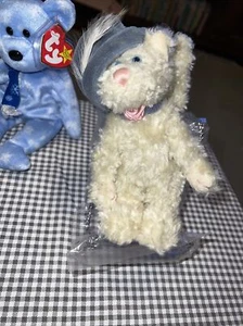 Cappello blu Boyds Collection gatto peluche J.B.BeanSeries 7" con girocollo in piuma. #1368 - Foto 1 di 24