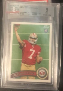 2011 Topps Colin Kaepernick #413 Rookie RC Throwing Variation BGS 9 - Bild 1 von 1