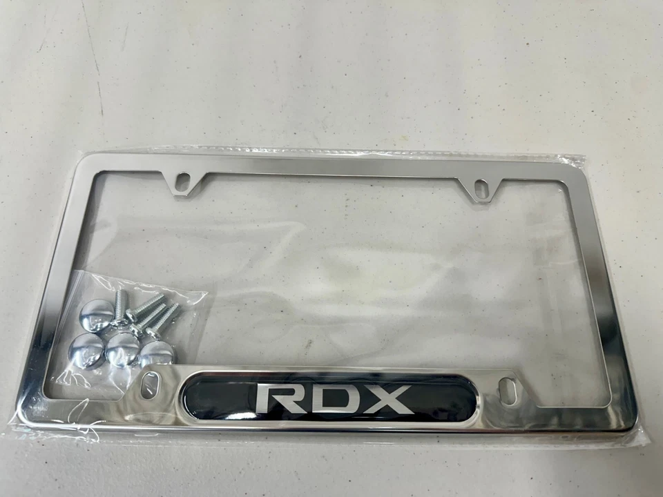 Acura RDX Chrome License Plate Frame Foto 1 de 1