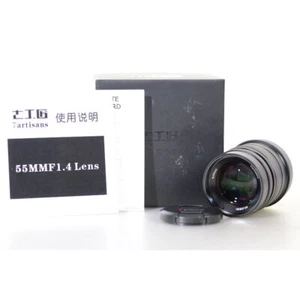 7Artisans 1.4/55 Black for Canon EF M - 55mm F/1.4 Portrait Lens - Picture 1 of 7