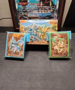 Leafeon & Glaceon Doppeldeck Hülle & Deck Schilde Set Pokemon TCG Japan - Bild 1 von 2
