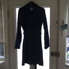 levis ladies blue dress size small knee lenght long sleeve new buttons with belt