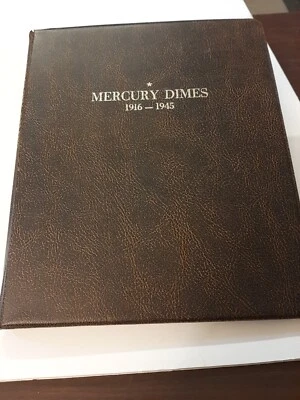 VINTAGE HARCO COINMASTER MERCURY DIME ALBUM 1916-45/NICE/INFO-PICS - Image 1 of 4