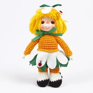 Strawberry Shortcake Zitrone Baiser 10" Handarbeit gehäkelt Stoffpuppe EUC - Bild 1 von 7