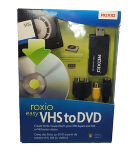 Roxio Easy VHS to DVD Hi8 V8 Video to DVD or Digital Converter New Sealed - Picture 1 of 8