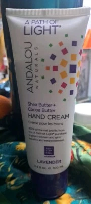 A Path of Light Andalou Naturals Hand Cream Lavender Shea & Cocoa Butter 3.4 oz - Image 1 of 3