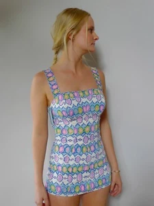 vintage retro 50s S XS unused Maruna Del Mar womens swimsuit pin up like new - Bild 1 von 11