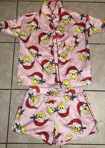 Art ClassBeautiful Super Light Silk Sleepwear Pajama Youth Girl XX16-18 Christma - Picture 1 of 7