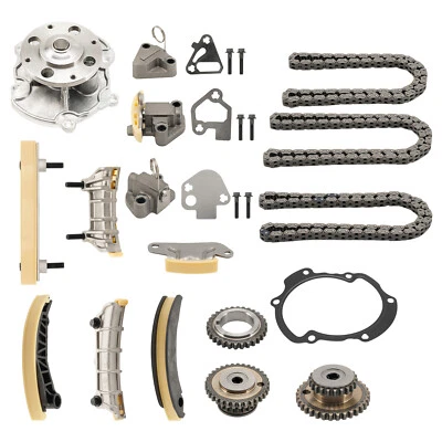 Kit de cadena de distribución con bomba de agua para Cadillac Buick Pontiac Saab Suzuki 2007-2016 Foto 1 de 4