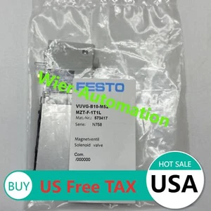 US FREE TAX New FESTO VUVG-B10-M52-MZT-F-1T1L 573417 Solenoid Valve - Picture 1 of 3