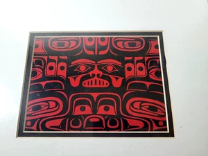 New Ryan Cranmer Chilkat Whale Print Picture Double Matted Native American - Picture 1 of 4