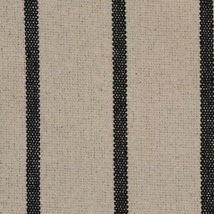 Austin Deck Stripe Charcoal Thick Sack French Cotton Upholstery Curtain Fabric - Picture 1 of 5