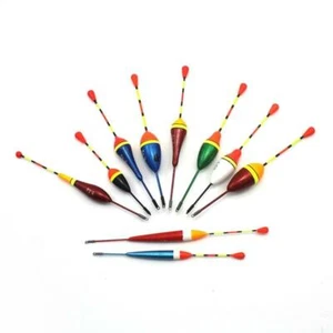 10pcs Carp Fishing Floats Set Buoy Bobber Stick Fish Mix Color size and🔥 - Picture 1 of 12