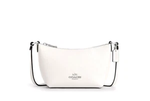 NWT COACH CROSSGRAIN LEATHER ZIP TOP CROSSBODY CW336 PURSE BAG HANDBAG CHALK Box - Picture 1 of 16