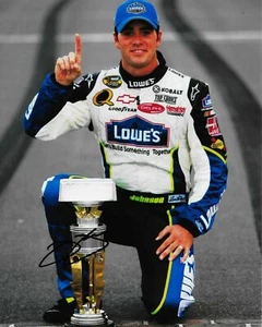 NASCAR Champion Jimmie Johnson Signed Photo 8x10 COA 1 - Picture 1 of 1