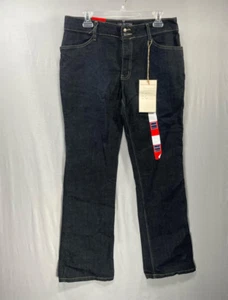 New Halston Vintage 90s Bootcut Jeans 16 Stretch Dark Wash No Back Pockets Y2K - Picture 1 of 13