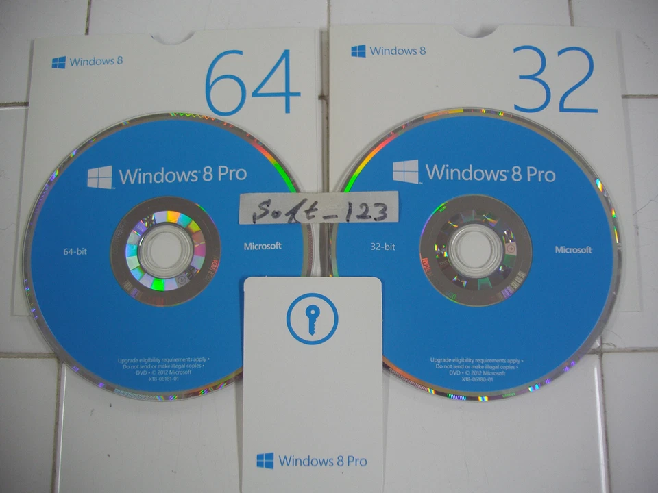 Microsoft Windows 8 Pro Full Version 32Bit & 64Bit DVD MS WIN 8 =NEW RETAIL= - Image 1 of 4