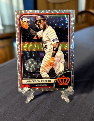 2023 Topps World Baseball Classic Jurickson Profar Cracked Ice #29 32/99 - Image 1 of 3