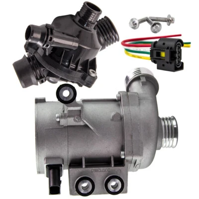 Electric Water Pump + Thermostat Kit For BMW 328i 528i 530xi 525xi X3 X5 - Image 1 of 4