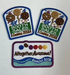 2018 Cookie Booth Sales Cookies Altogether Awesome LOT 3 Girl Scout - Picture 1 of 3