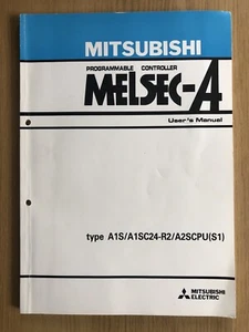 Manual de usuario Mitsubishi MELSEC-A A1S/A1SC24-R2/A2SCPU(S1), excelente estado - Imagen 1 de 5